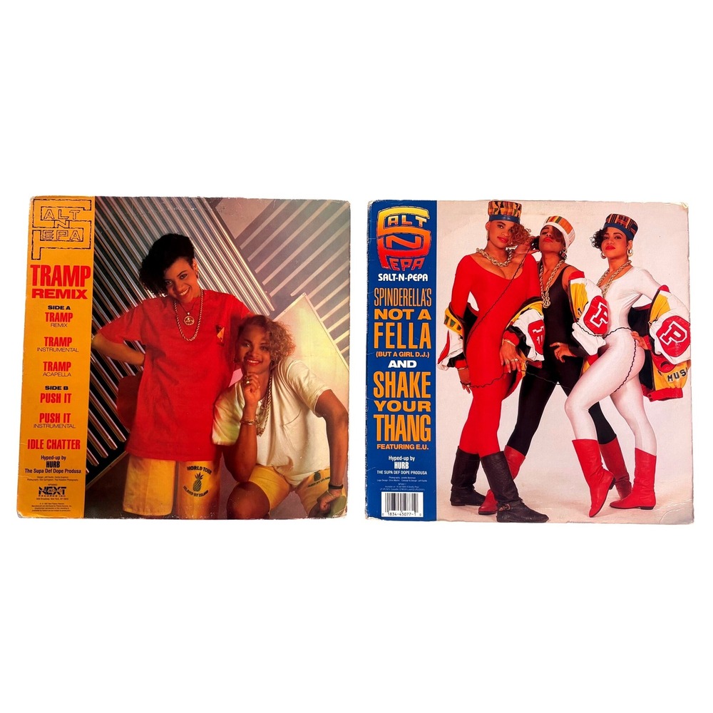 Salt-N-Pepa Vinyl Record Lot Tramp Push It Shake Your Thang 12 Inch Singles 80s